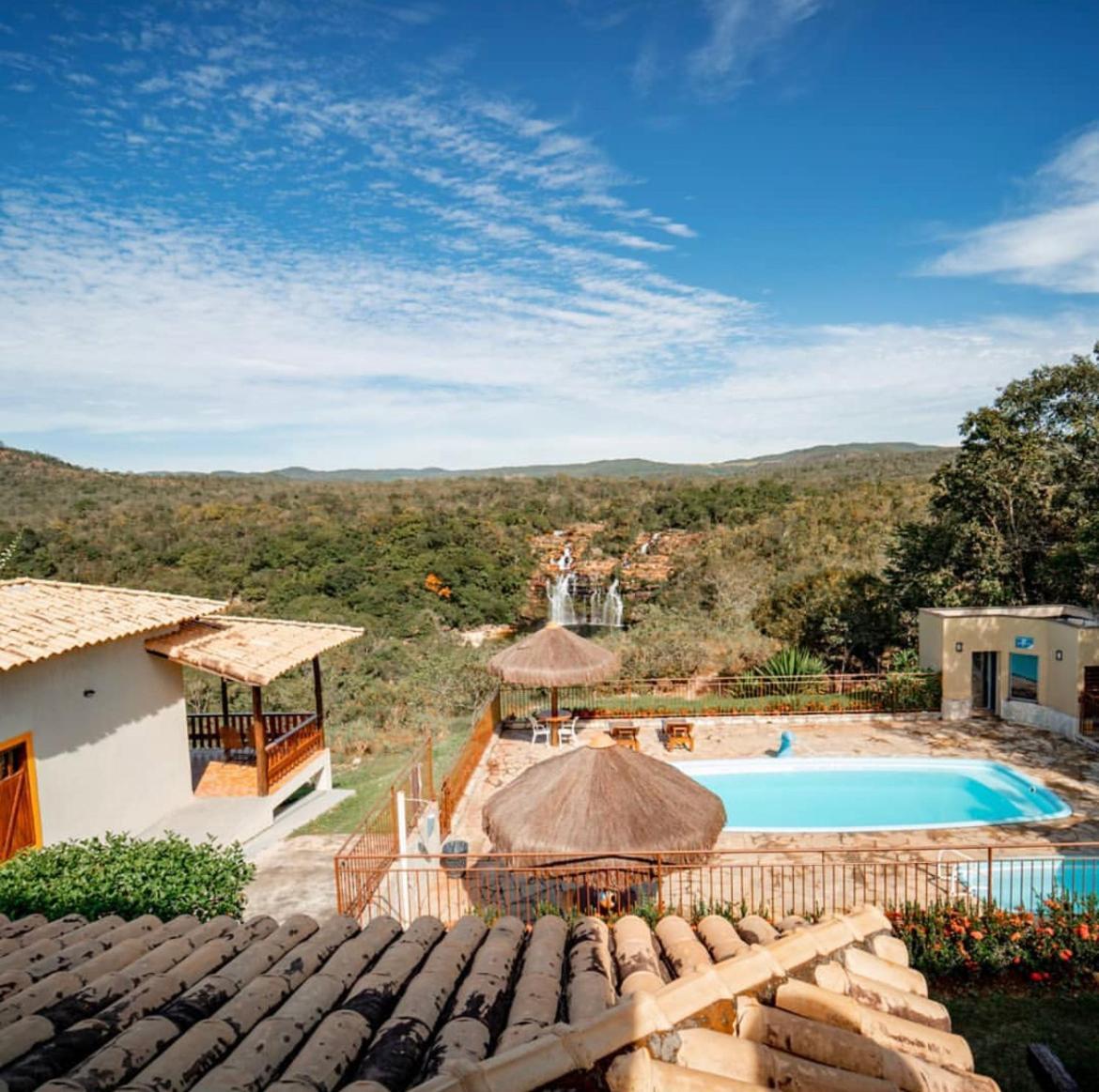 Pousada Cachoeira Poço Encantado Alto Paraíso de Goiás Exterior foto